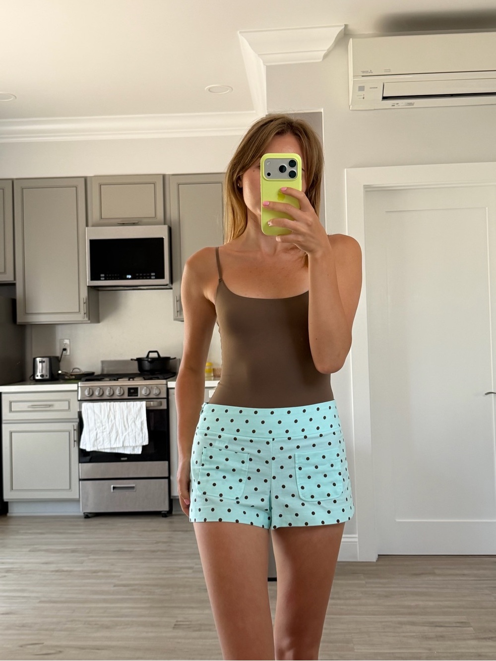 Brown Scoop Neck Bodysuit